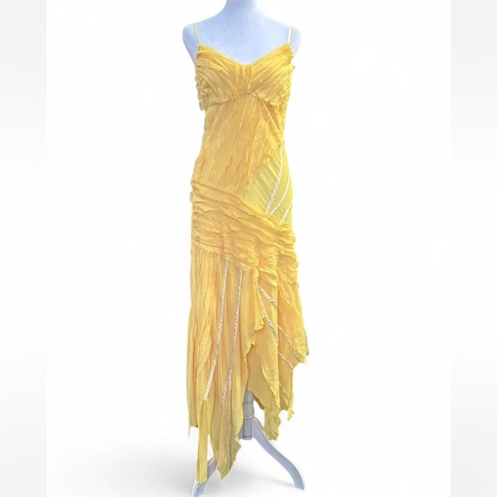 Y2K fairy dress asymmetrical hem chiffon